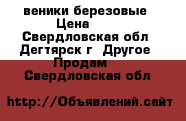 веники березовые › Цена ­ 40 - Свердловская обл., Дегтярск г. Другое » Продам   . Свердловская обл.